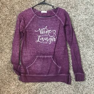 Purple light weight sweater size small